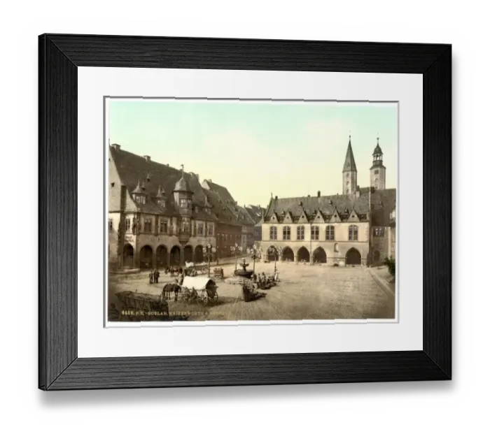 Framed Print : Kaiserworth and town hall, Goslar, Hartz, Germany Framed Print : Kaiserworth and town hall, Goslar, Hartz, Germany