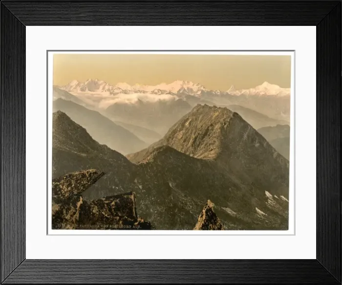 Framed Print : Eggishron, panorama, Bernese Oberland, Switzerland Framed Print : Eggishron, panorama, Bernese Oberland, Switzerland