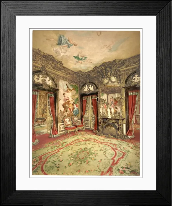 Framed Print : The Gobelin Tapestries, Linderhof Castle, Upper Bavaria, Ger Framed Print : The Gobelin Tapestries, Linderhof Castle, Upper Bavaria, Ger