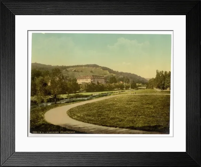 Framed Print : Kissingen (Bad Kissingen), Furstenhof, Bavaria, Germany Kiss Framed Print : Kissingen (Bad Kissingen), Furstenhof, Bavaria, Germany Kiss