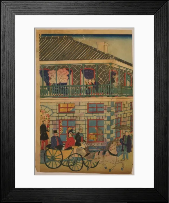 Framed Print : Foreign business district in Yokohama Framed Print : Foreign business district in Yokohama