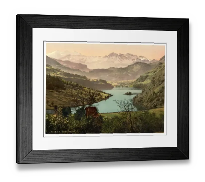 Framed Print : Lungern, general view, Switzerland Framed Print : Lungern, general view, Switzerland