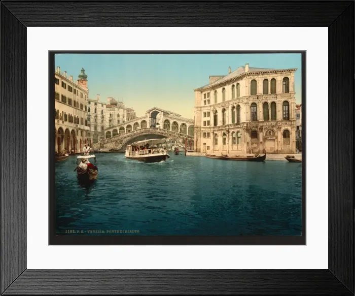 Framed Print : The Grand Canal with the Rialto Bridge, Venice, Italy Framed Print : The Grand Canal with the Rialto Bridge, Venice, Italy