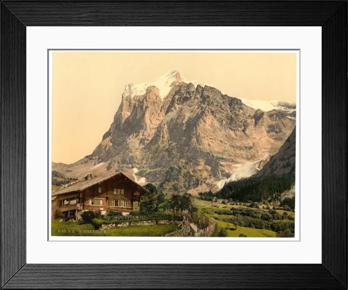 Framed Print : Wetterhorn, from the Scheideg, Bernese Oberland, Switzerland Framed Print : Wetterhorn, from the Scheideg, Bernese Oberland, Switzerland