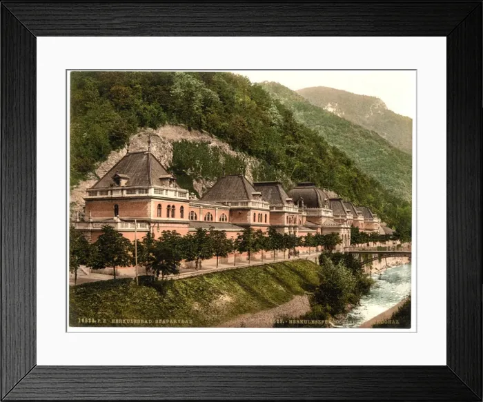 Framed Print : Szaparybad, Herkulesfurdo, Hungary, Austro-Hungary Framed Print : Szaparybad, Herkulesfurdo, Hungary, Austro-Hungary