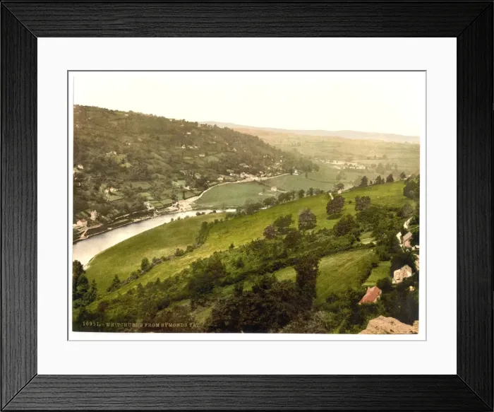 Framed Print : From Symonds Yat, Whitchurch, England Framed Print : From Symonds Yat, Whitchurch, England