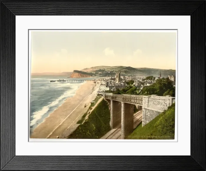 Framed Print : View from E. Cliff, Teignmouth, England Framed Print : View from E. Cliff, Teignmouth, England