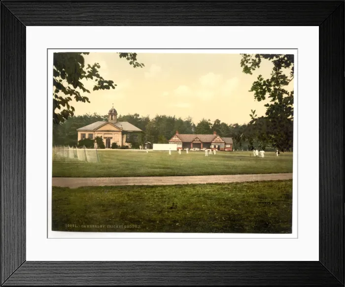 Framed Print : Royal Military College, cricket grounds, Sandhurst, Camberle Framed Print : Royal Military College, cricket grounds, Sandhurst, Camberle