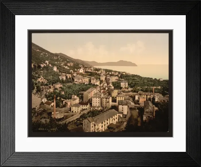 Framed Print : General view, Nervi, Genoa, Italy Framed Print : General view, Nervi, Genoa, Italy