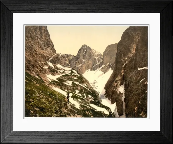 Framed Print : Grasleitenhutte, Tyrol, Austro-Hungary Framed Print : Grasleitenhutte, Tyrol, Austro-Hungary