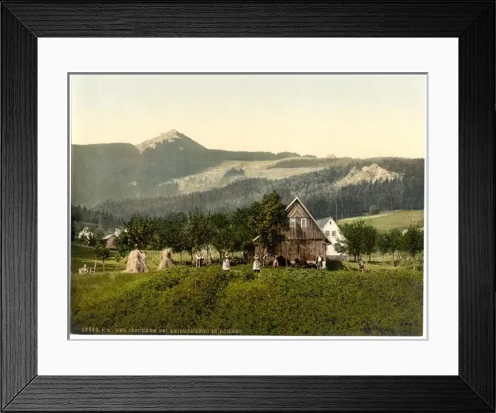 Framed Print : Reichenberg, the Jeschken, Bohemia, Austro-Hungary Framed Print : Reichenberg, the Jeschken, Bohemia, Austro-Hungary