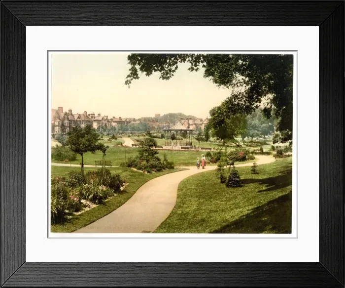Framed Print : Borough Gardens from south, Dorchester, England Framed Print : Borough Gardens from south, Dorchester, England