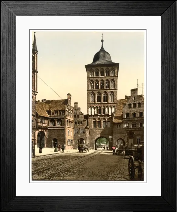 Framed Print : Tower arch, Lubeck, Germany Framed Print : Tower arch, Lubeck, Germany