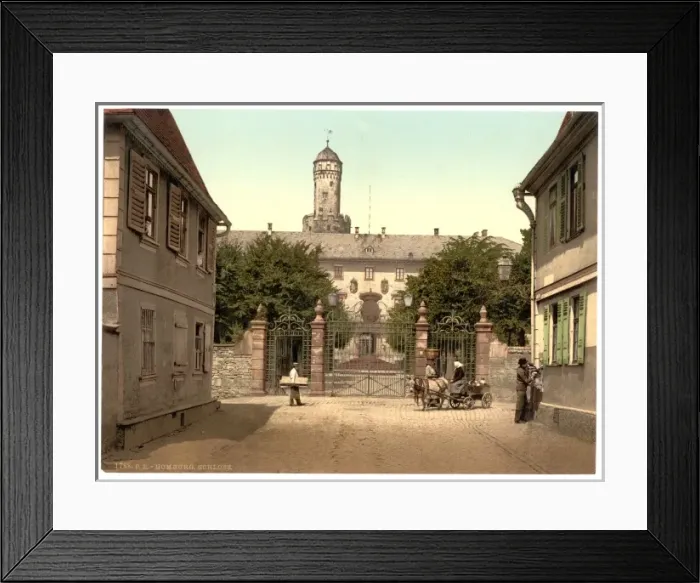 Framed Print : The castle, Homburg (i. e. Bad Homburg vor der Hohe), Hesse- Framed Print : The castle, Homburg (i. e. Bad Homburg vor der Hohe), Hesse-