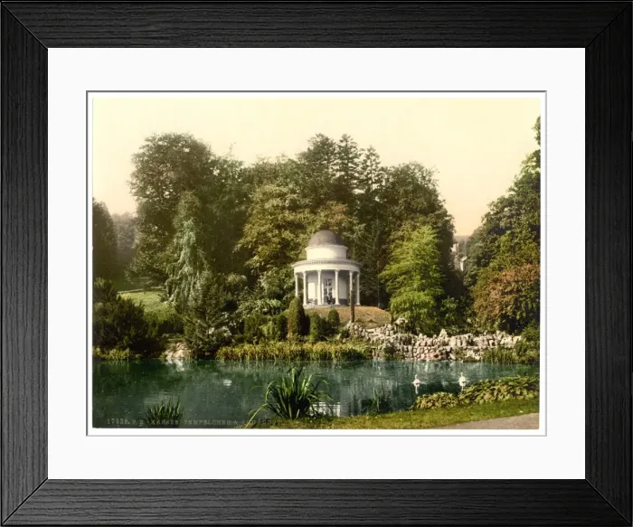 Framed Print : Small temple and aqueduct, Cassel (i. e. Kassel), Hesse-Nass Framed Print : Small temple and aqueduct, Cassel (i. e. Kassel), Hesse-Nass
