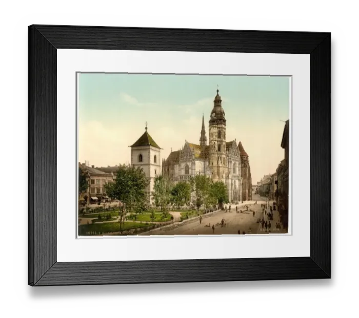 Framed Print : The cathedral, Kaschau, Hungary, Austro-Hungary Framed Print : The cathedral, Kaschau, Hungary, Austro-Hungary