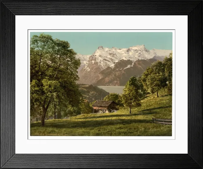 Framed Print : Axenstein, Park and Urirothstock, (i. e. Urirotstock), Lake Framed Print : Axenstein, Park and Urirothstock, (i. e. Urirotstock), Lake