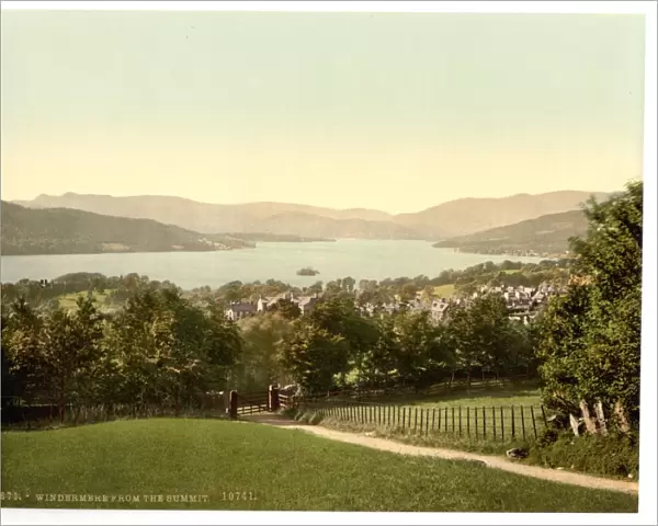 Windermere, from summit, Lake District, England
