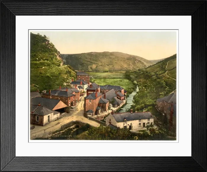 Framed Print : Boscastle, view from New Road, Cornwall, England Framed Print : Boscastle, view from New Road, Cornwall, England
