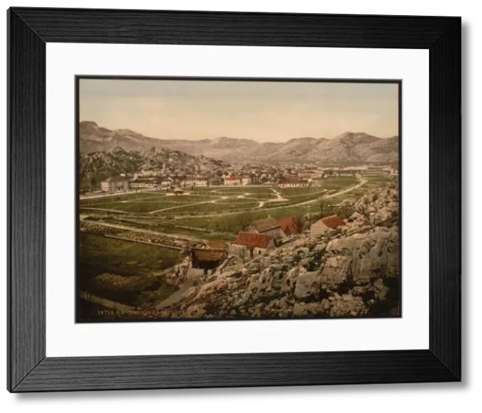 Framed Print : From the east, Cetinje, Montenegro Framed Print : From the east, Cetinje, Montenegro