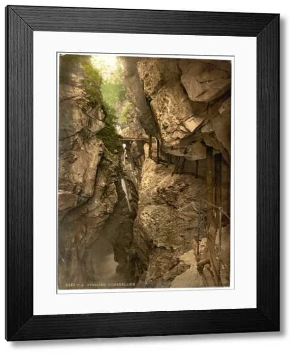 Framed Print : Brenner Railway, Sterznig Glifenklamm (i. e. Gilfenklamm), T Framed Print : Brenner Railway, Sterznig Glifenklamm (i. e. Gilfenklamm), T