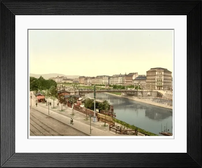 Framed Print : Stephany (i. e. Stephanie) Bridge, Vienna, Austro-Hungary Framed Print : Stephany (i. e. Stephanie) Bridge, Vienna, Austro-Hungary