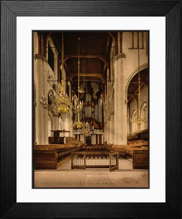 Framed Print : Cathedral (interior), Rotterdam, Holland