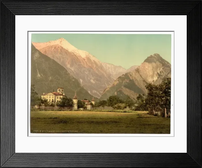 Framed Print : Chateau de Werra, Valais, Switzerland Framed Print : Chateau de Werra, Valais, Switzerland