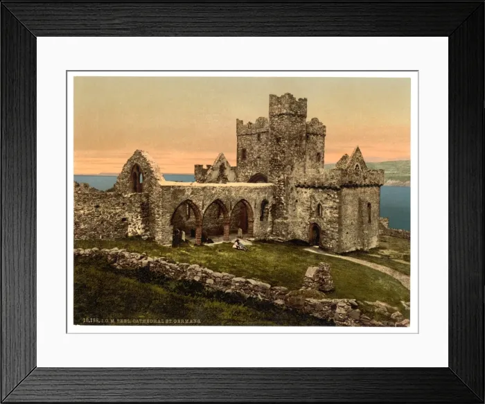 Framed Print : Peel, St. Germains Cathedral, Isle of Man, England Framed Print : Peel, St. Germains Cathedral, Isle of Man, England