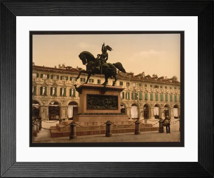 Framed Print : Monument of Emmanuel Fillibert, Turin, Italy Framed Print : Monument of Emmanuel Fillibert, Turin, Italy