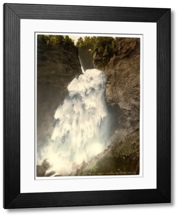Framed Print : Reichenbach, the Upper Falls, Bernese Oberland, Switzerland Framed Print : Reichenbach, the Upper Falls, Bernese Oberland, Switzerland
