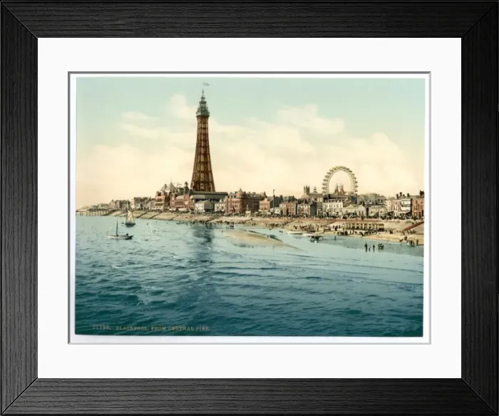 Framed Print : From Central Pier, Blackpool, England Framed Print : From Central Pier, Blackpool, England