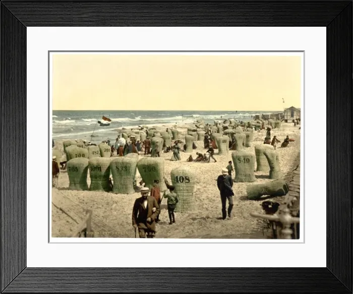 Framed Print : Mens bathing place, Norderney, Germany Framed Print : Mens bathing place, Norderney, Germany