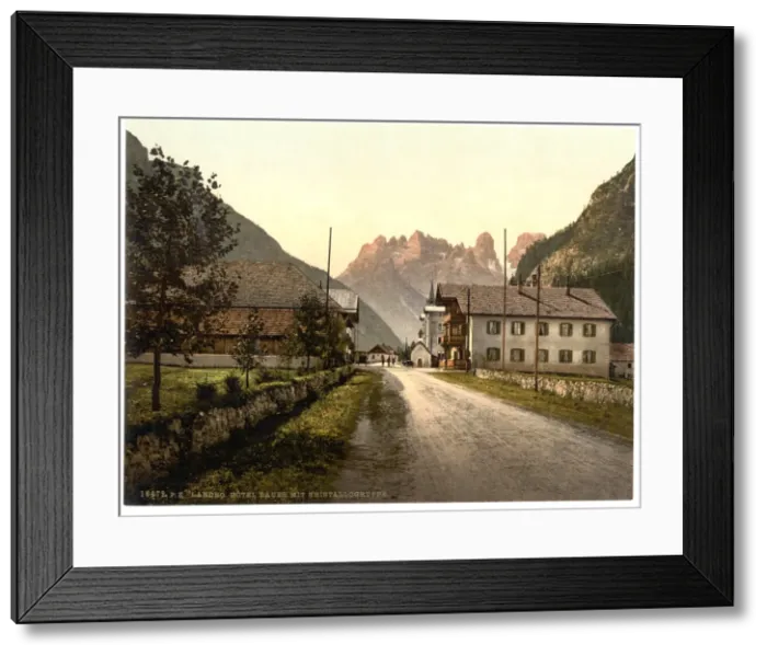 Framed Print : Landro, Hotel Bauer, Tyrol, Austro-Hungary Framed Print : Landro, Hotel Bauer, Tyrol, Austro-Hungary