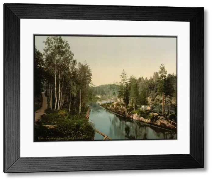 Framed Print : Bandaks Canal, Telemarken (i. e, Telemark), Norway Framed Print : Bandaks Canal, Telemarken (i. e, Telemark), Norway