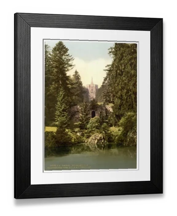 Framed Print : Pluto Grotto and Hercules, Wilhelmshohe, Cassel (i. e. Kassel)