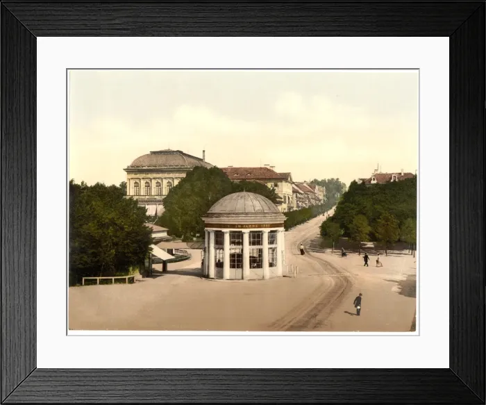 Framed Print : Franzenbad, springhouse and casino, Carlsbad, Bohemia, Austr Framed Print : Franzenbad, springhouse and casino, Carlsbad, Bohemia, Austr