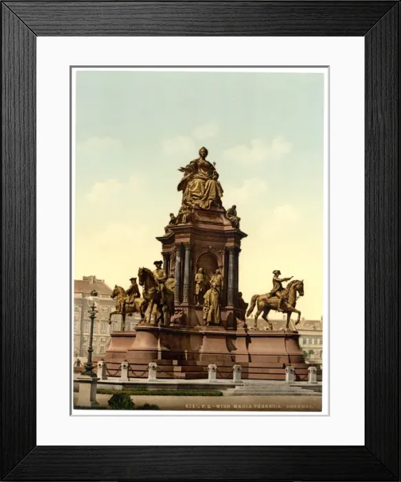 Framed Print : Maria Theresa Monument, Vienna, Austro-Hungary Framed Print : Maria Theresa Monument, Vienna, Austro-Hungary