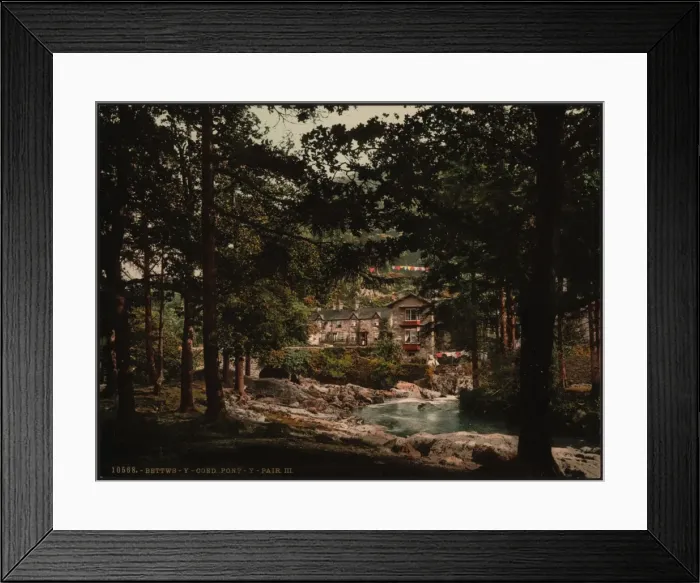 Framed Print : Pont-y-Pair III, Bettws-y-Coed (i. e. Betws), Wales Framed Print : Pont-y-Pair III, Bettws-y-Coed (i. e. Betws), Wales