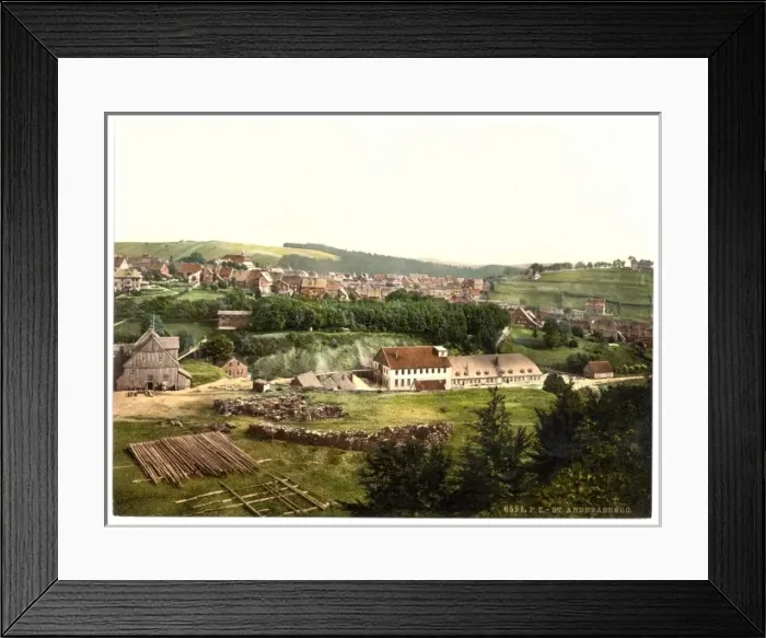 Framed Print : General view, St. Andreasburg, Hartz, Germany Framed Print : General view, St. Andreasburg, Hartz, Germany