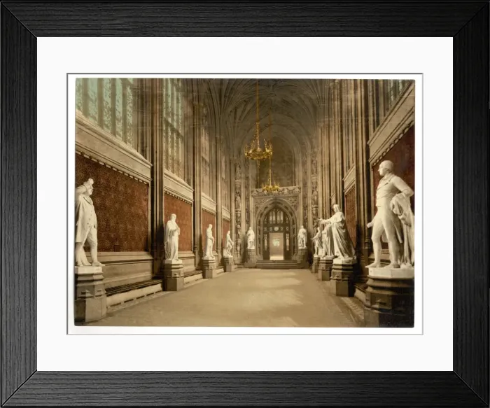 Framed Print : Houses of Parliament, St. Stephens Hall (Interior), London Framed Print : Houses of Parliament, St. Stephens Hall (Interior), London