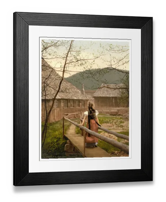 Framed Print : A girl of the Black Forest, Black Forest, Baden, Germany Framed Print : A girl of the Black Forest, Black Forest, Baden, Germany