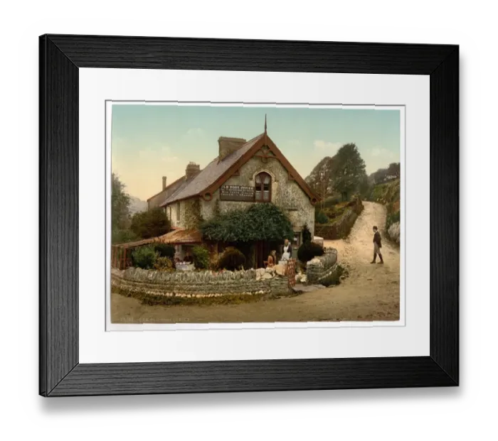 Framed Print : Old post office, Lee (Devon), England Framed Print : Old post office, Lee (Devon), England