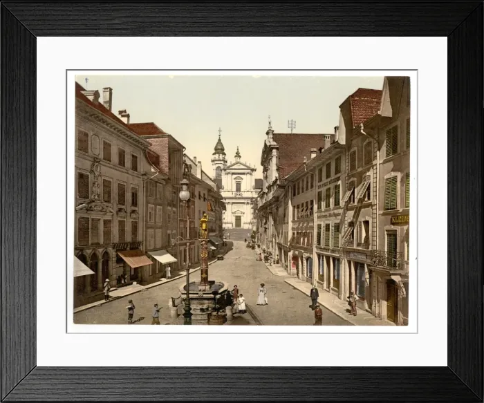Framed Print : Hauptgasse, Solothurn, Switzerland Framed Print : Hauptgasse, Solothurn, Switzerland