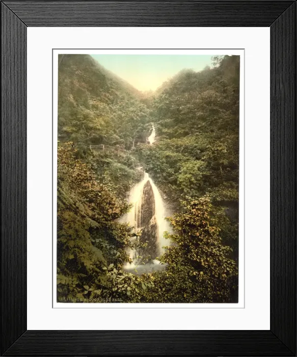 Framed Print : Laxey, Doon Glen Waterfall, Isle of Man, England Framed Print : Laxey, Doon Glen Waterfall, Isle of Man, England