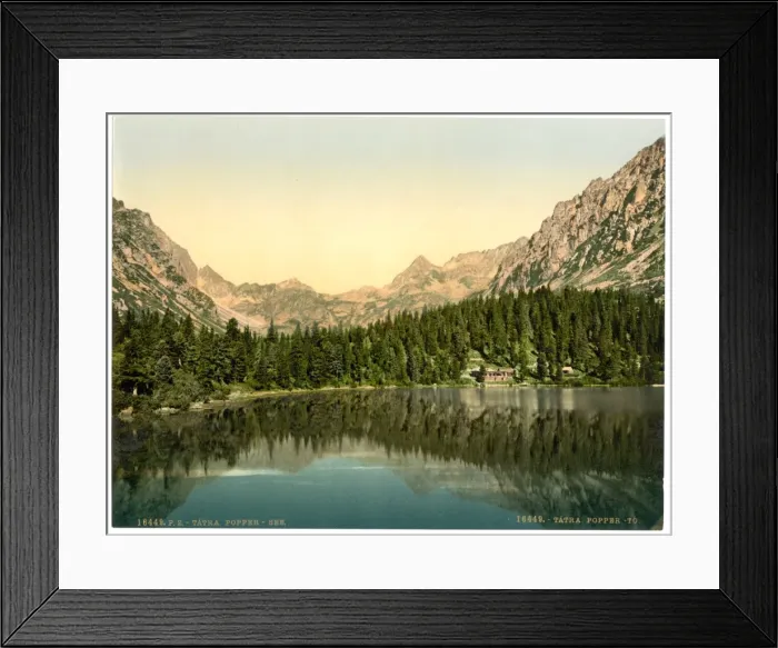 Framed Print : Popper See, Tatra, Austro-Hungary
