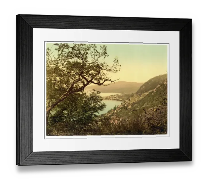 Framed Print : Montreux, general view, Geneva Lake, Switzerland Framed Print : Montreux, general view, Geneva Lake, Switzerland