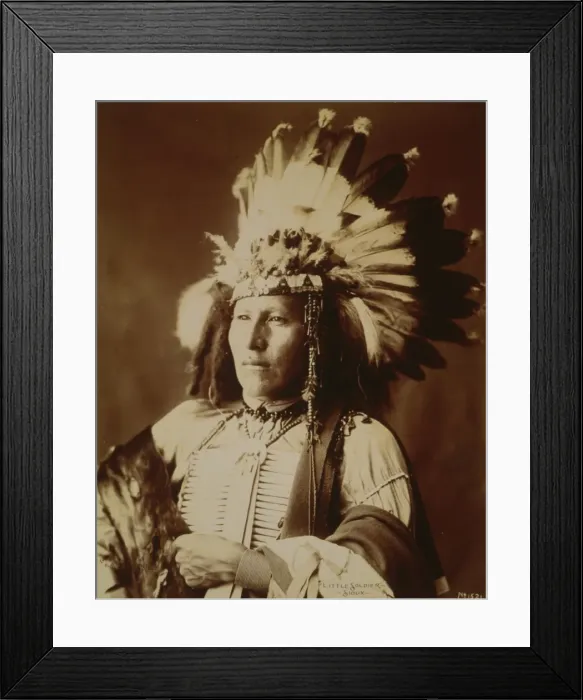 Framed Print : Little Soldier - Sioux Framed Print : Little Soldier - Sioux