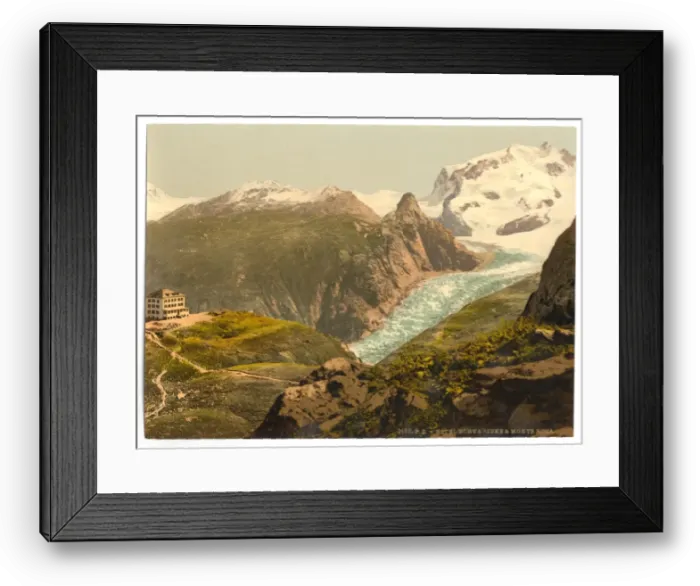 Framed Print : Monte Rosa and Hotel Schwarzsee, Valais, Alps of, Switzerlan Framed Print : Monte Rosa and Hotel Schwarzsee, Valais, Alps of, Switzerlan