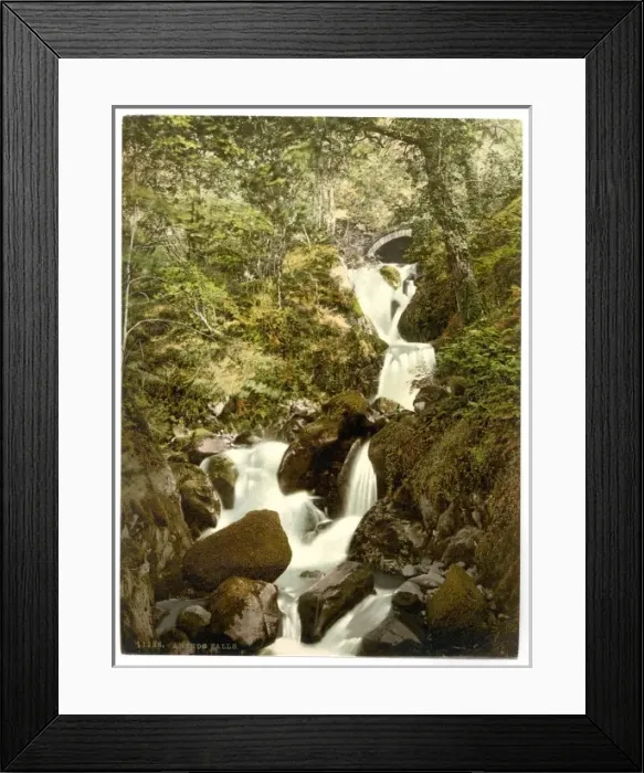 Framed Print : The Falls, Arthog Falls, England Framed Print : The Falls, Arthog Falls, England